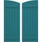 Ekena Millwork Americraft 6-Board (2 Batten) Wood Joined Board-n-Batten Shutters w/Ellipt Top, ARW101BE621X77ANH, PR ARW101BE621X77ANH - alternate 1